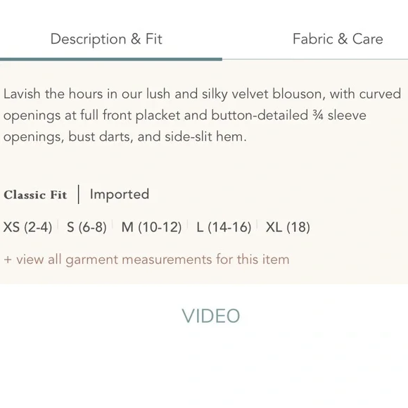 Soft Surroundings Icon Silk Velvour Poets Tunic Button Front Shirt - Picture 3 of 12